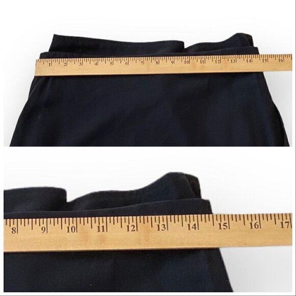 90s Comme des Garçons Tricot Navy Wool Belted Midi Skirt, Size M - Picture 13 of 14